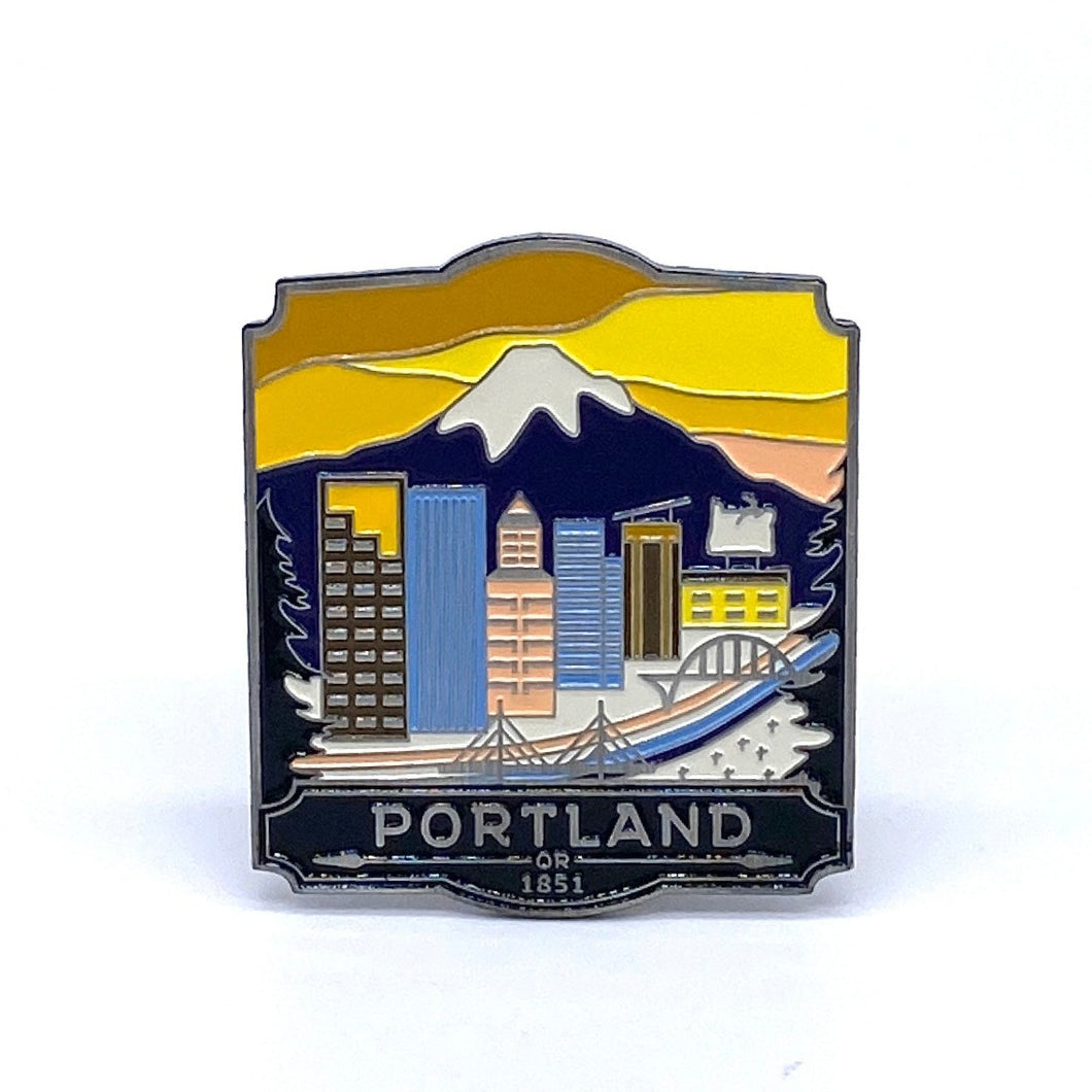 Portland - Enamel Magnet