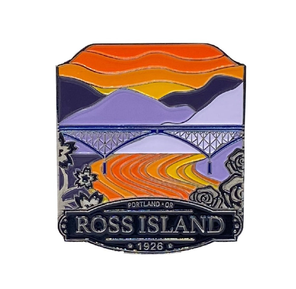 Ross Island Bridge - Enamel Pin