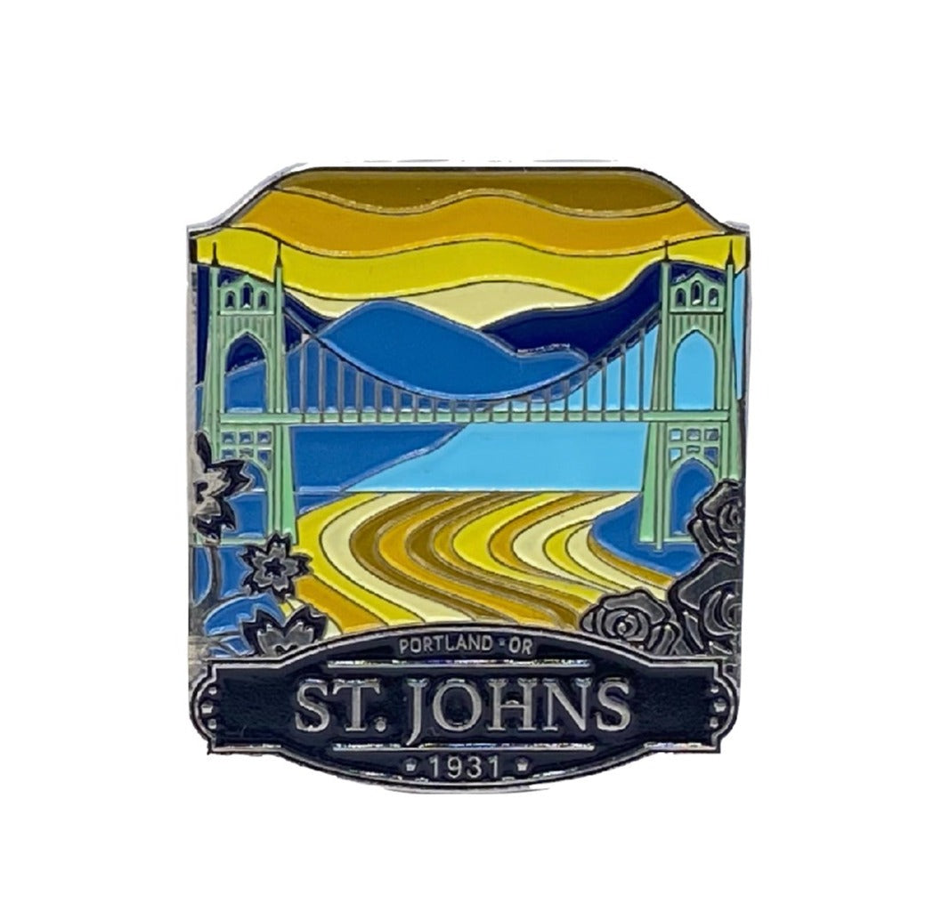 St Johns Bridge - Enamel Pin