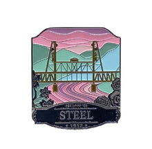 Load image into Gallery viewer, Steel Bridge - Enamel Pin
